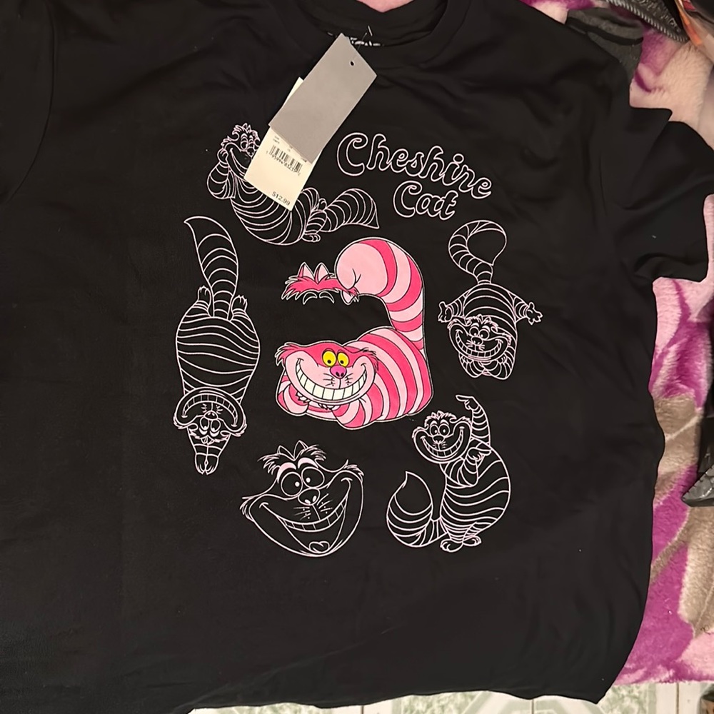 Brand new disney cheshine cat shirt